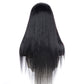 26" Ombre Straight Human Hair Blend Wigs 4*1 lace T part Blend Hair Wig