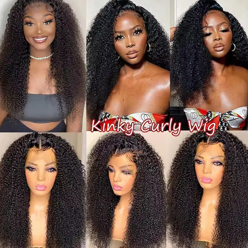Kinky Curly 13*4 Frontal 26''  Pre Plucked100% Human Hair