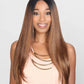 26" Ombre Straight Human Hair Blend Wigs 4*1 lace T part Blend Hair Wig