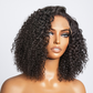 Short Afro Kinky Curly Wigs Human Hair 4*4 Closure Curly Bob Lace Front Wig