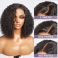 Short Afro Kinky Curly Wigs Human Hair 4*4 Closure Curly Bob Lace Front Wig