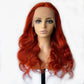 8.23 Orange Body Wave 4*4 Closure Lace Wig Human Hair Curly Glueless 150% Density Wig Pre Plucked With Baby Hair