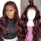 HD Lace 99J Body Wave 13*4 Frontal Human Hair Pre Plucked