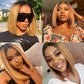 8.22 #1B/27 Ombre Short Bob HD Highlight 4*4 Closure Lace Glueless Lace Wigs Human Hair Pre  Plucked with Baby Hair Human Hair