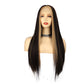 F6/22 Bone Straight T Part 13*4*1 Lace Pre Plucked Blend Wig