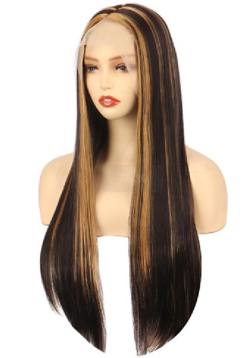 2 Wigs Sale Natural Black Blended Hair