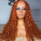 Curly-10A 4x4 Closure Orange Pre Plucked Human Hair