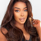 8.18Dark Brown Body Wave Wig 13*1 T Part Glueless T Part Lace Pre Plucked 100% Human Hair