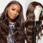 Body Wave T Part Lace 13*4*1 Free Part Closure Wigs with Baby Hair Blend Wig