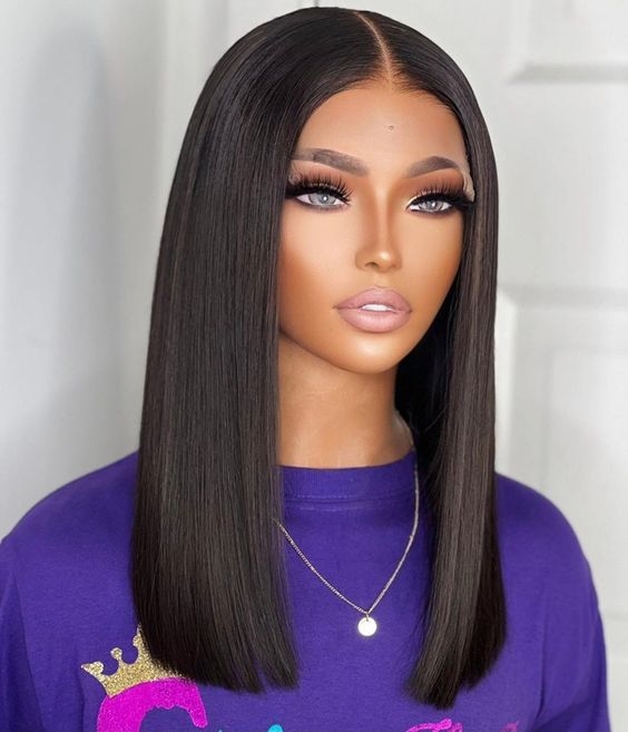 9.8 Glueless 4*4 Closure Lace Pre-Plucked Bob Wig 100% Human Hair | Easy & Daily