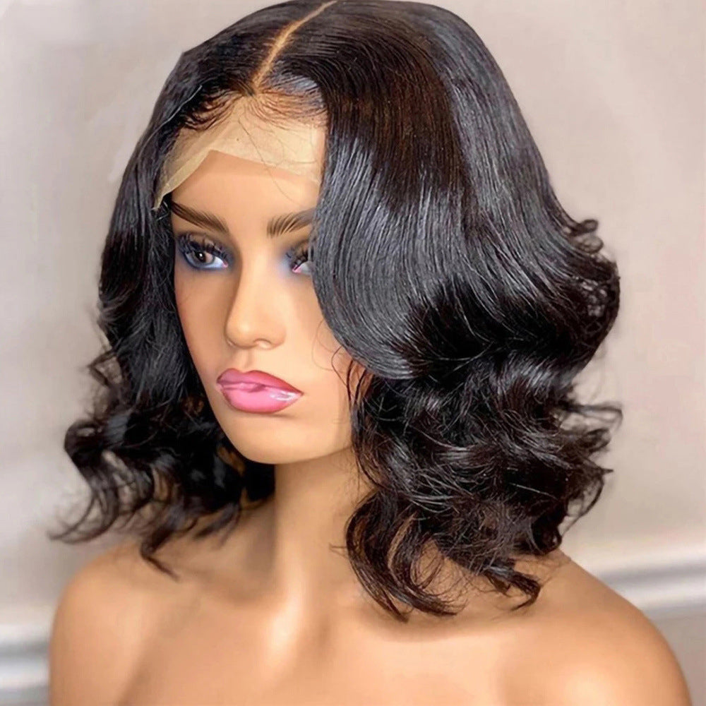 Short Body Wave 13x4 Frontal Lace Pre Plucked Wear and Go Short Body Wave Frontal Wigs 100% Human Hair