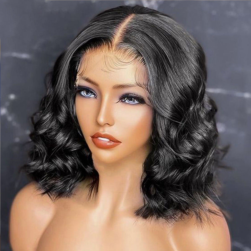 Loose Wave Bob 4*1 T Part Lace Pre Plucked Glueless Human Hair Wig