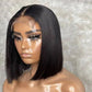 Straight Bob Pre Plucked Glueless Wig 100% Human Hair HD Lace 4*4 Closure Wig