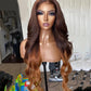 Loose Wave Wig Ombre T4/30 Brown13*1 T Part  Lace Pre Plucked 100% Human Hair