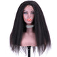 Kinky Straight Lace Front Wigs Human Hair 150% Density  8.23 13x6 Glueless Wigs for Women Yaki Straight Wigs Pre Plucked with Baby Hair Natural Color