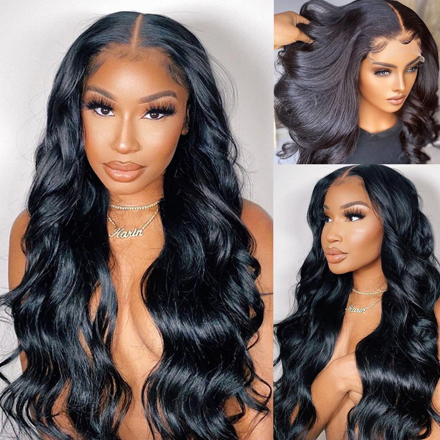 Body Wave 13x4 Frontal 100%  Pre Plucked Human Hair No Shedding,Tangle Free, Soft,Bouncy