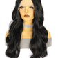 T Part HD Lace Natural Black Body Wave 26" Blended Wig