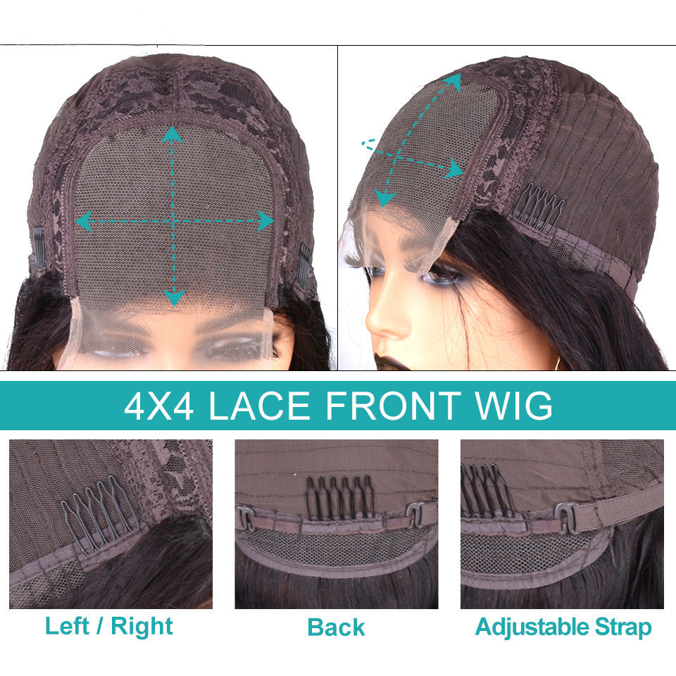Double Drawn Bob Wig Glueless 4*4 SDD Closure Undetectable HD Lace Bob Wig 100% Human Hair Pre-Bleached Knots