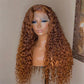 Brown Curly T Part Pre Plucked 100% Human Hair