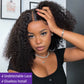 Breathable Cap Kinky Curly Glueless 4*4 Closure HD Lace Wig Ready To Go