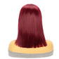 3 Length|Beginner Friendly Glueless Hair Bone Straight short Bob T Part HD Lace 99J Blended Nice Wig
